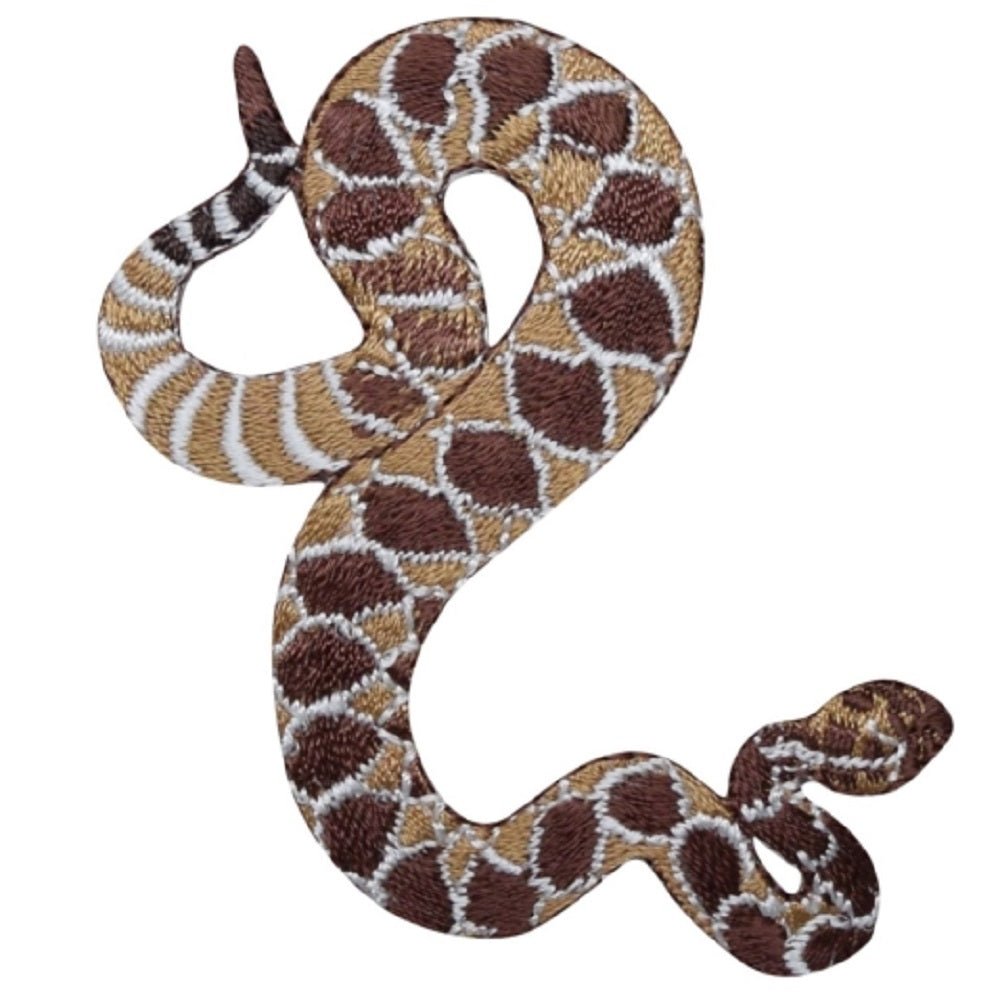 Snake Embroidered Patch — Carnivorous Reptile 3" — Iron On
