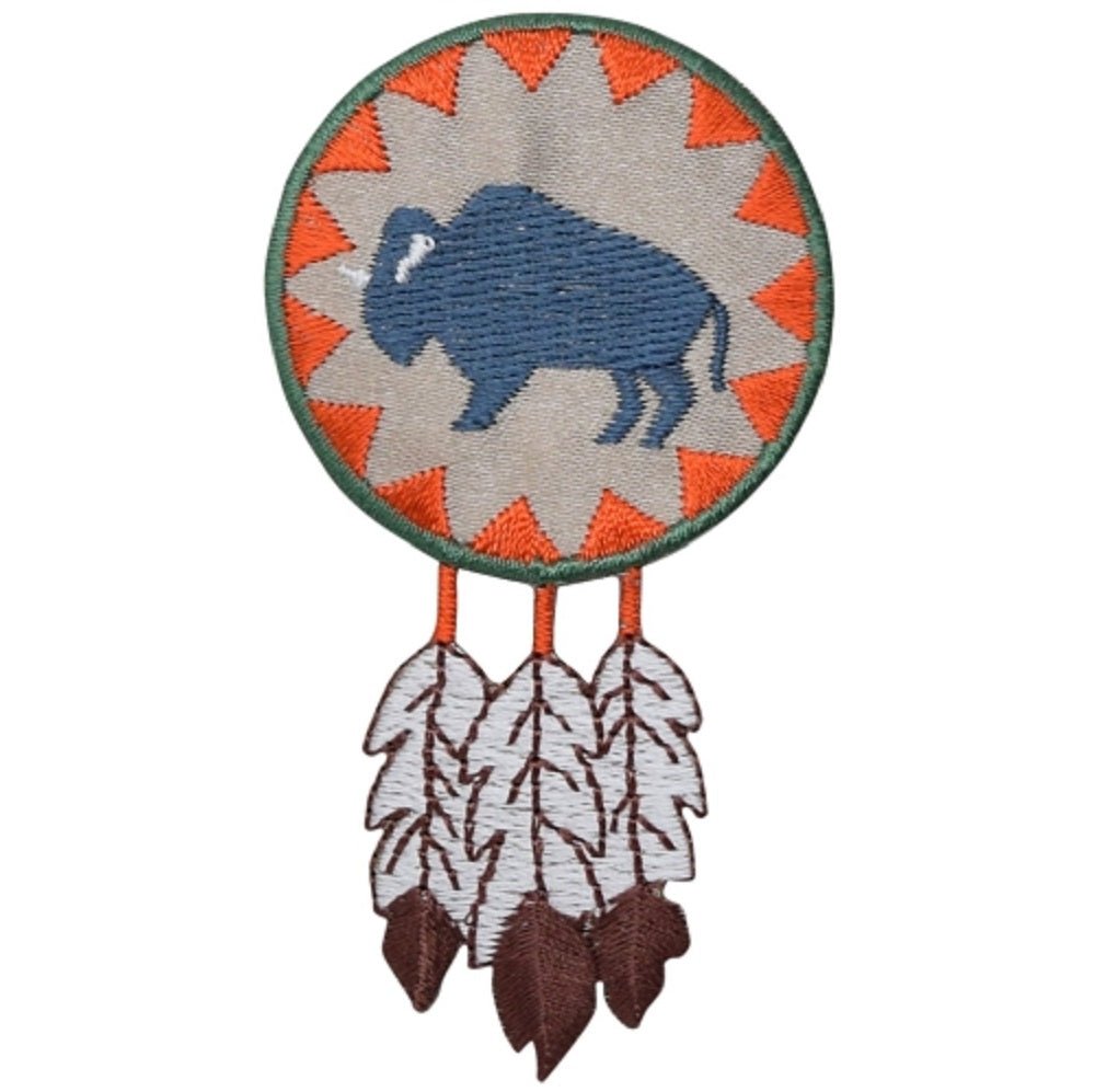 Buffalo Embroidered Patch — Iron On 3.25"