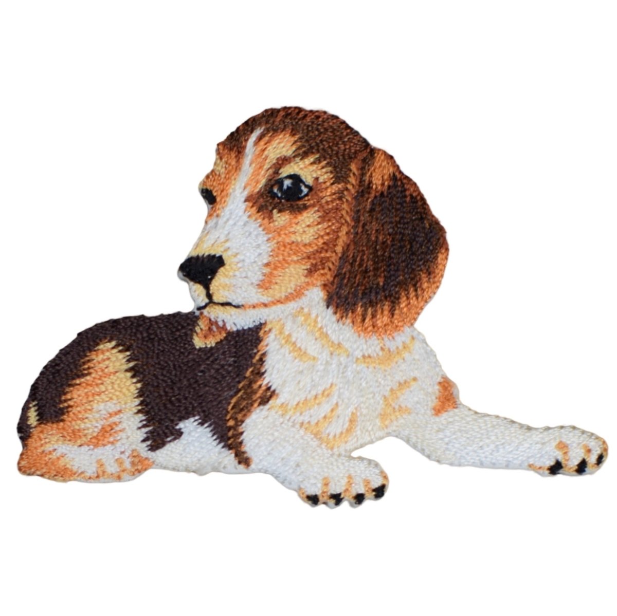 Beagle Dog Embroidered Patch — Iron On 2.5"