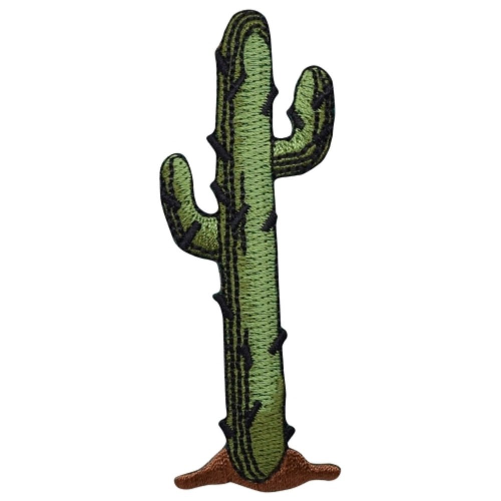 Saguaro Cactus Embroidered Patch — Iron On 3-3/8"