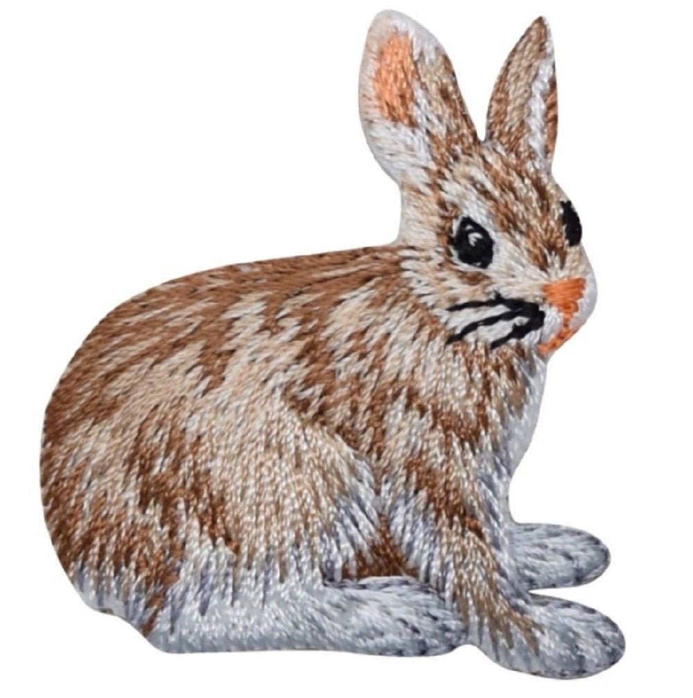 Hare Embroidered Patch — Iron On 1-3/4"