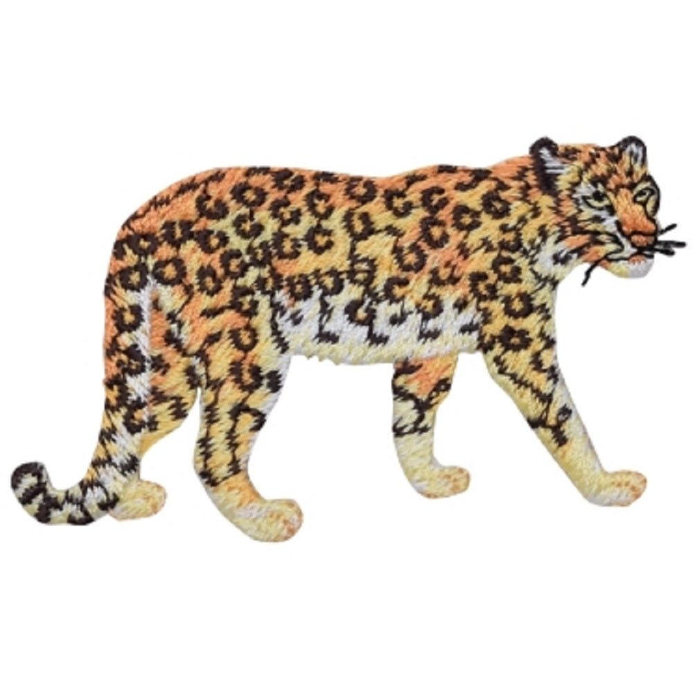 Leopard Embroidered Patch — Iron On 3-3/8"