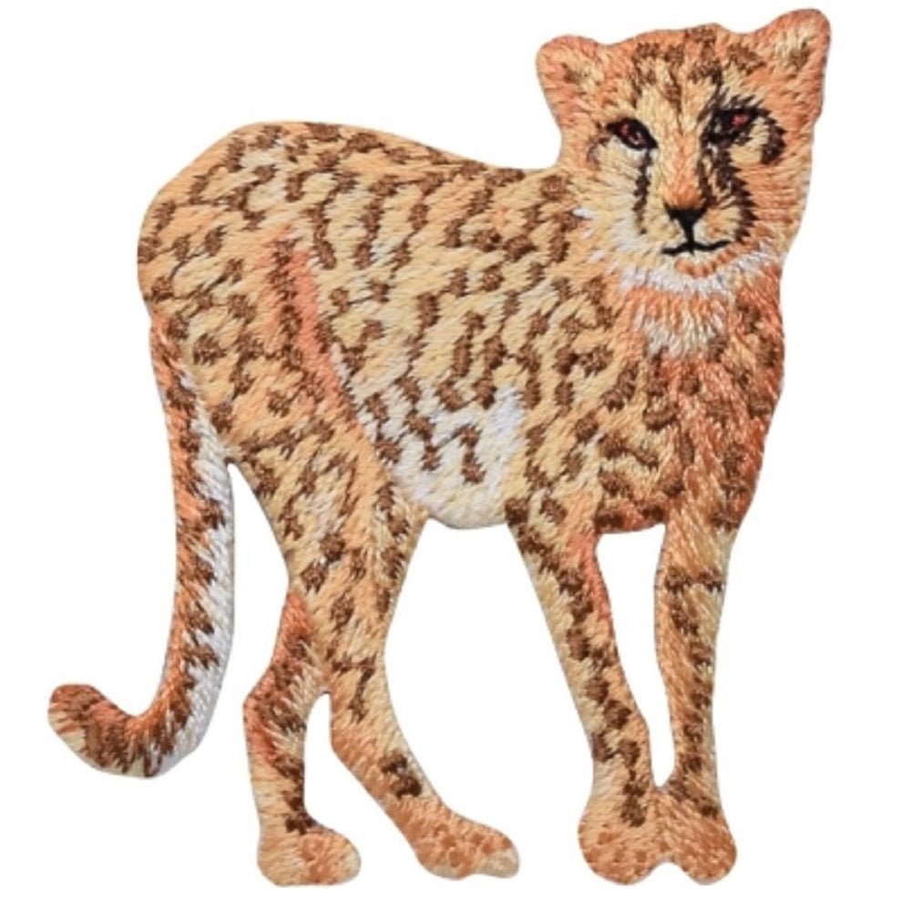 Cheetah Embroidered Patch — Iron On 2.25"