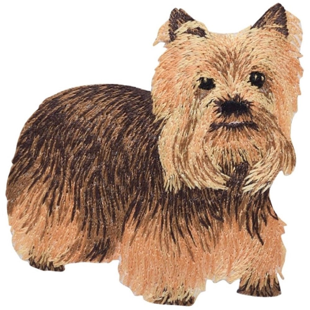 Yorkie Embroidered Patch — Puppy, Canine, Animal Badge 2-7/8" — Iron On