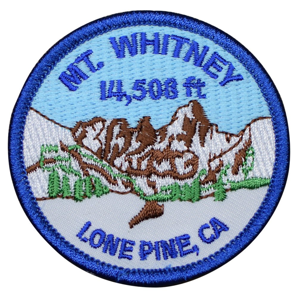 Mount Whitney Embroidered Patch — Iron On 2.5"