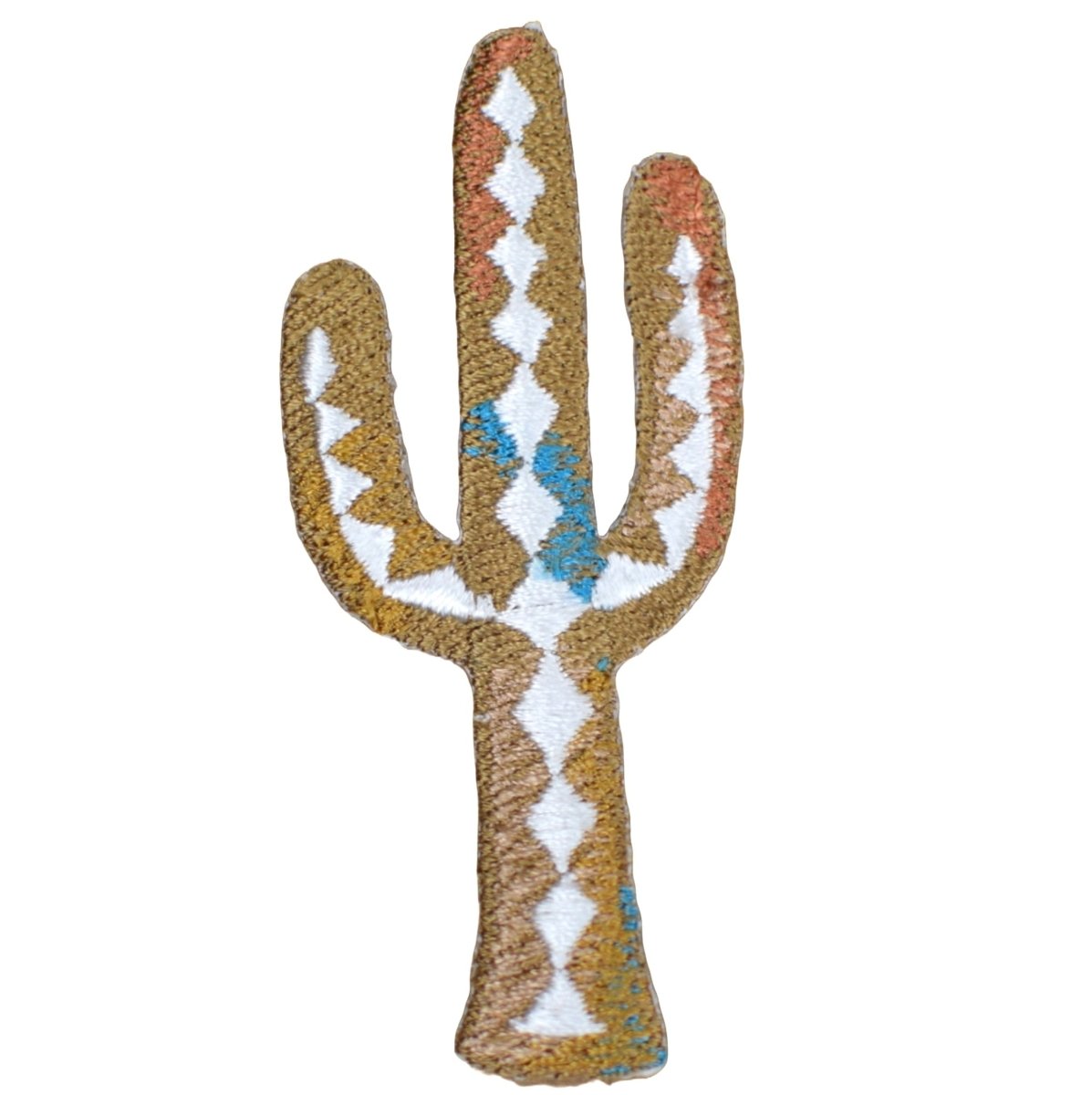 Cactus Embroidered Patch — Saguaro, Southwest, Desert Badge 3" — Iron On