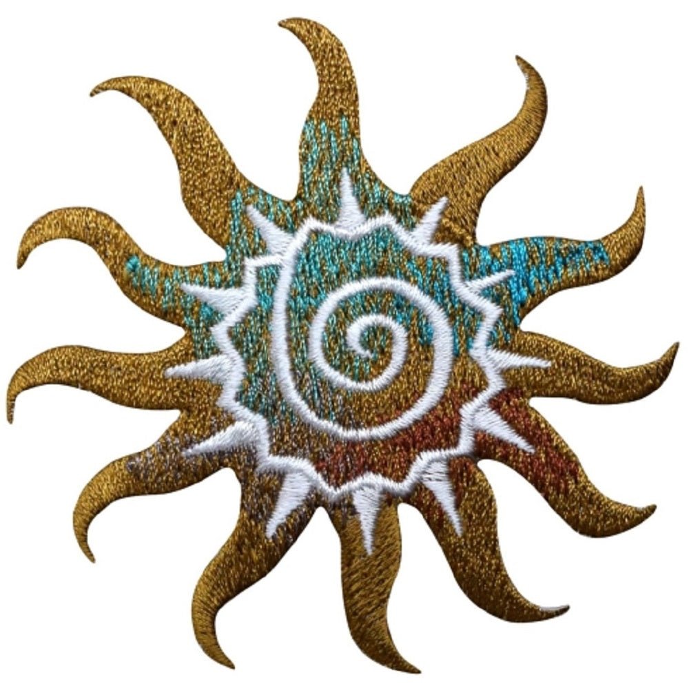 Southwest Sun Embroidered Patch — Iron On 2.75"