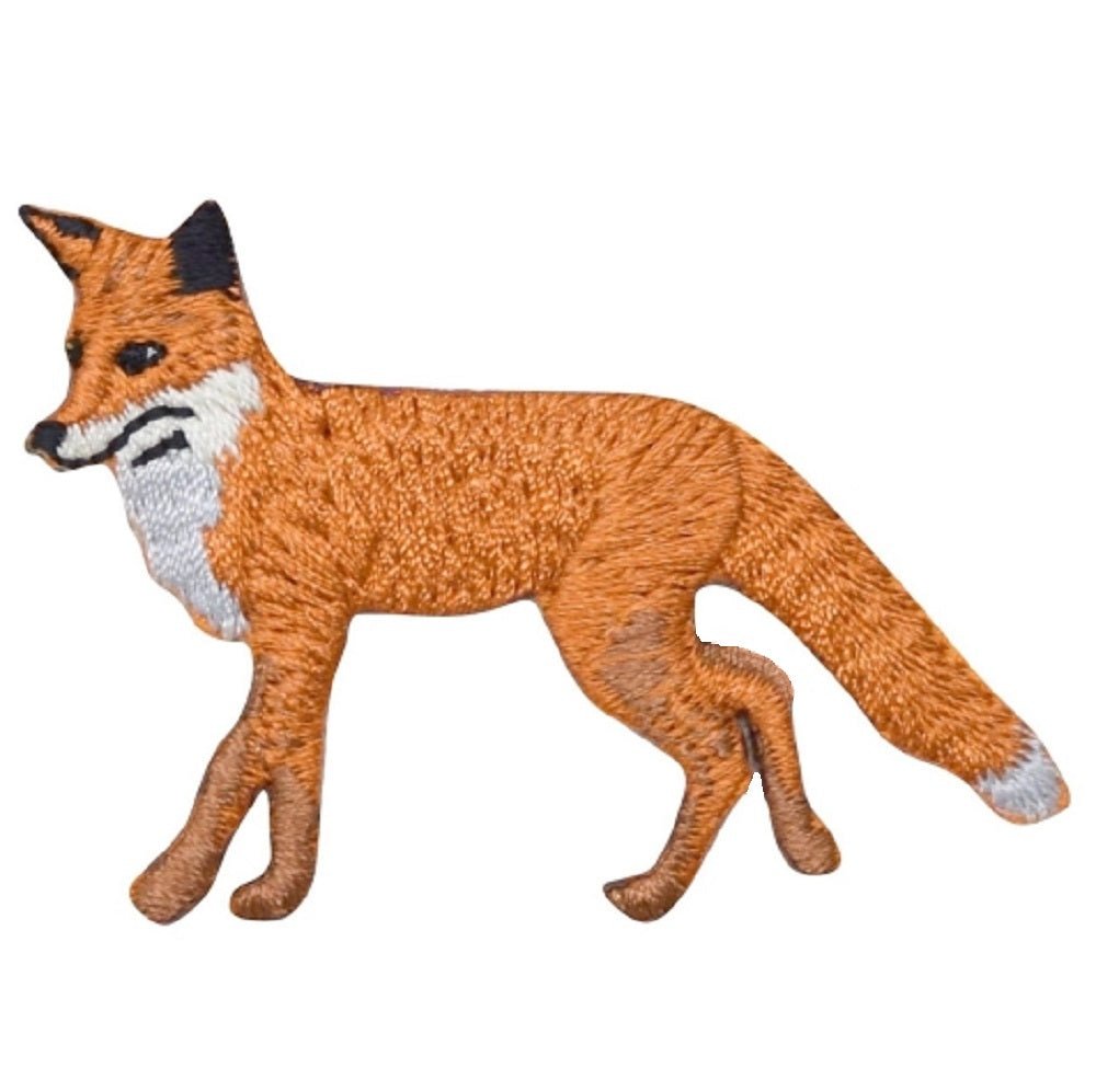 Fox Embroidered Patch — Dog, Animal Badge 2.5" — Iron On