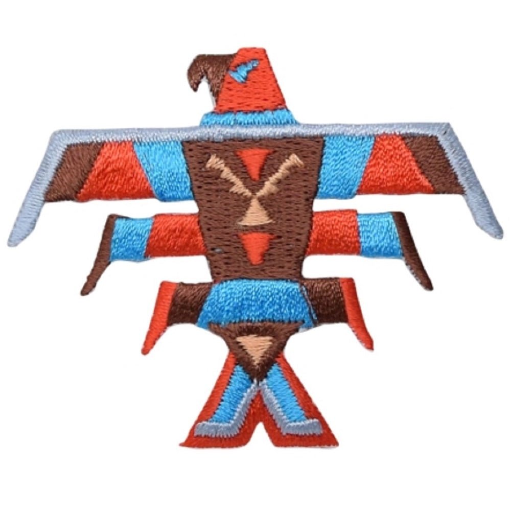Indian Firebird Embroidered Patch — Iron On 2.5"