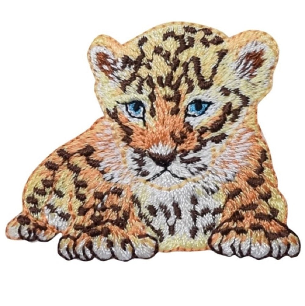 Cheetah Cub Embroidered Patch — Iron On 2-1/8"