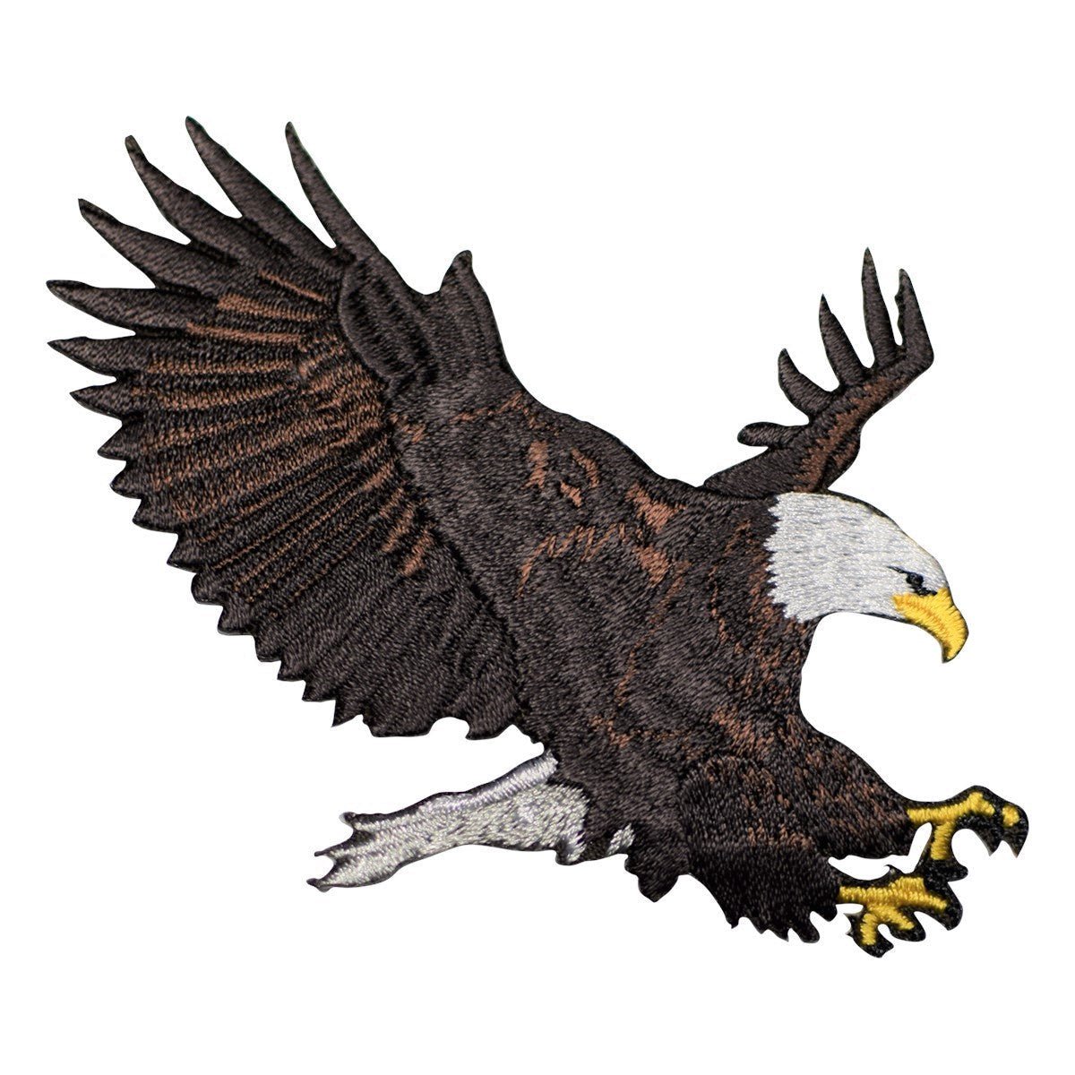 American Bald Eagle Embroidered Patch — Iron On 3-7/8"