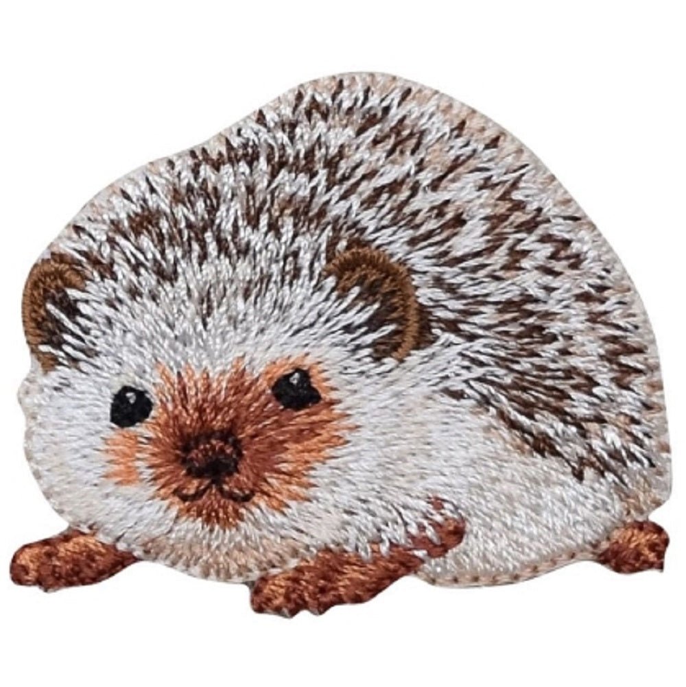 Hedgehog Embroidered Patch — Iron On 1.75"