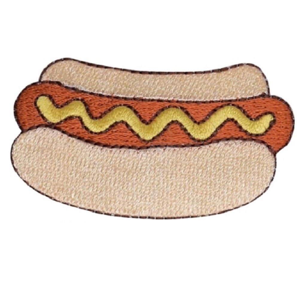 Hot Dog Embroidered Patch — Iron On 2.5"