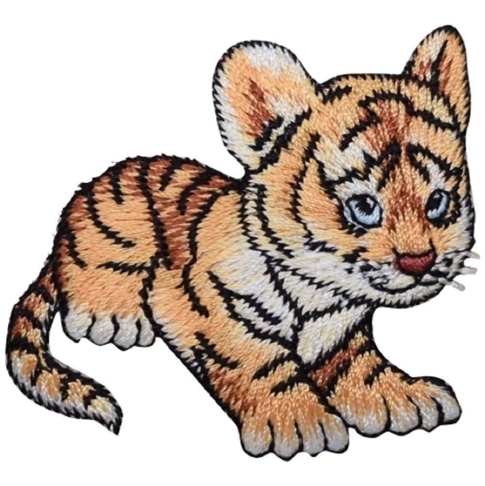 Tiger Cub Embroidered Patch — Iron On 2.25"