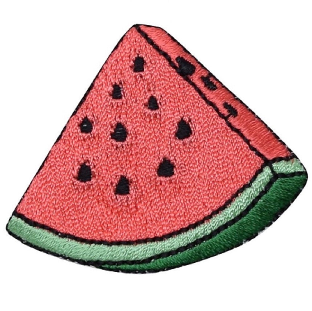 Watermelon Fruit Embroidered Patch — Iron On 2"