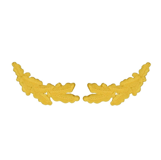 Yellow Scrambled Eggs Embroidered Patch Set — Iron On 3.75"
