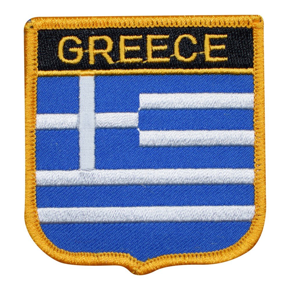 Greece Embroidered Patch — Iron On 2.75"