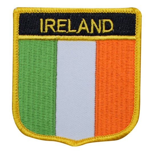 Ireland Tri Colour Embroidered Crest Patch — Iron On 2.75"