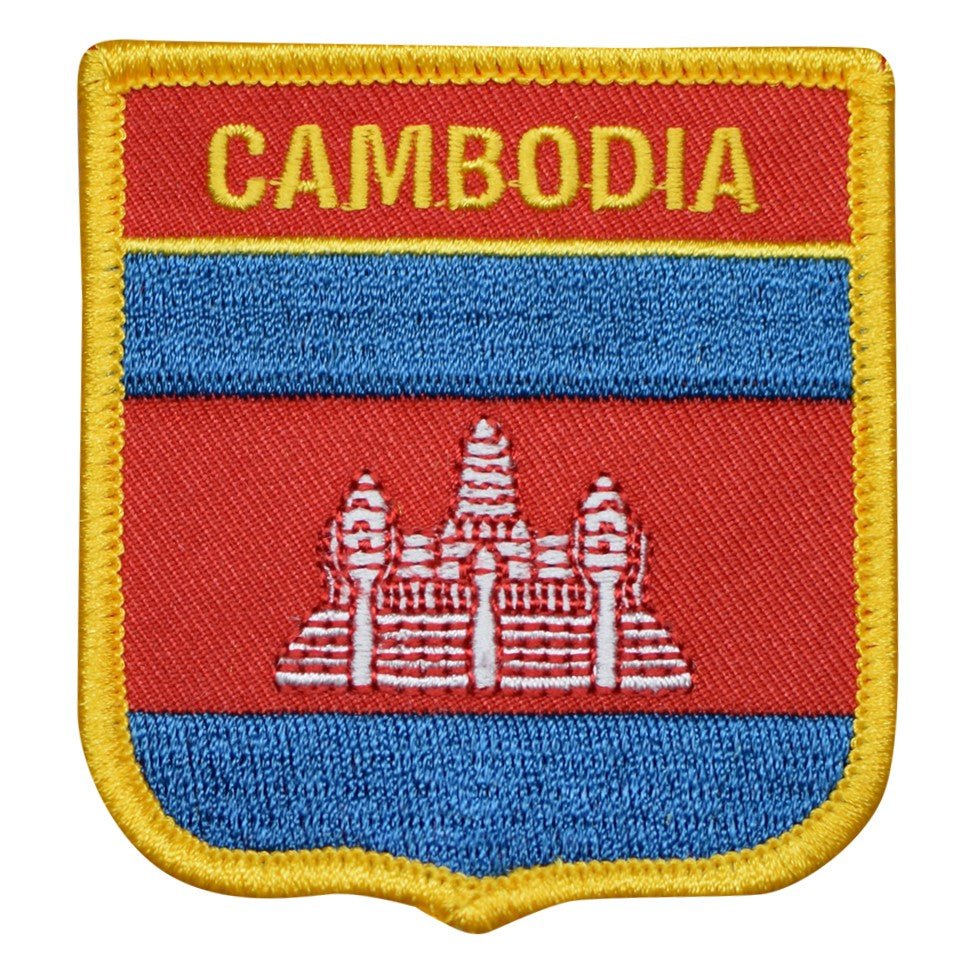Cambodia Embroidered Patch — Iron On 2.75"