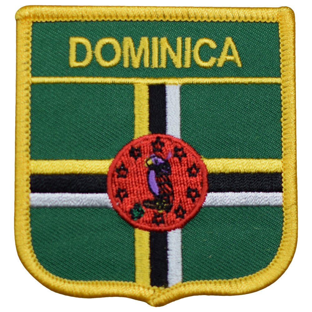 Dominica Embroidered Patch — Iron On 2.75"