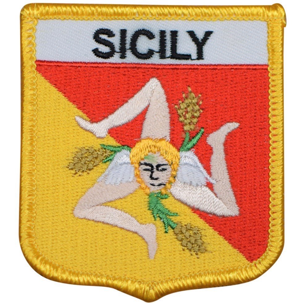 Sicily Embroidered Patch — Iron On 2.75"