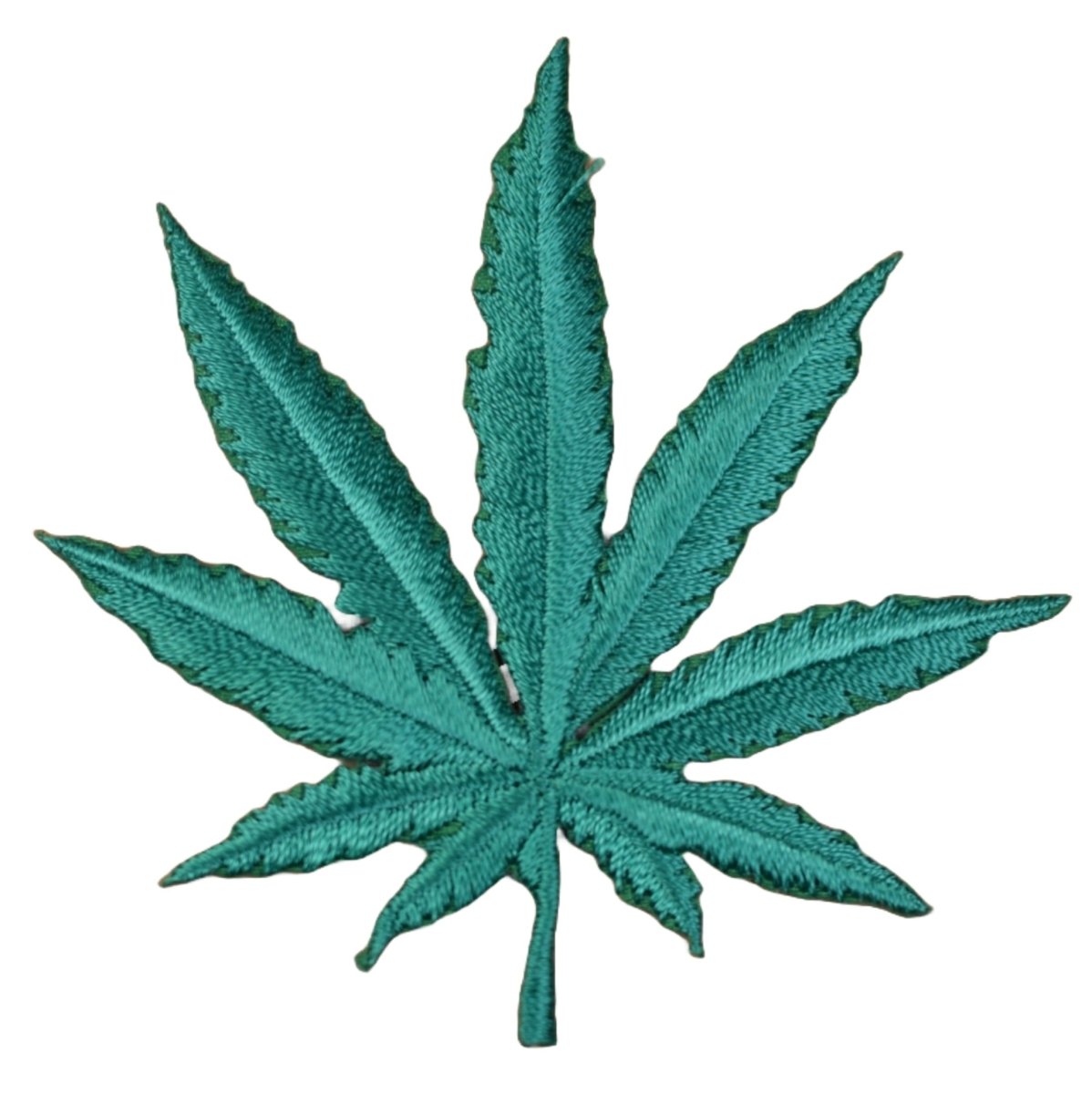 Weed Leaf Embroidered Patch — Cannabis, Pot, Marijuana, Ganja Badge 2.75" — Iron On