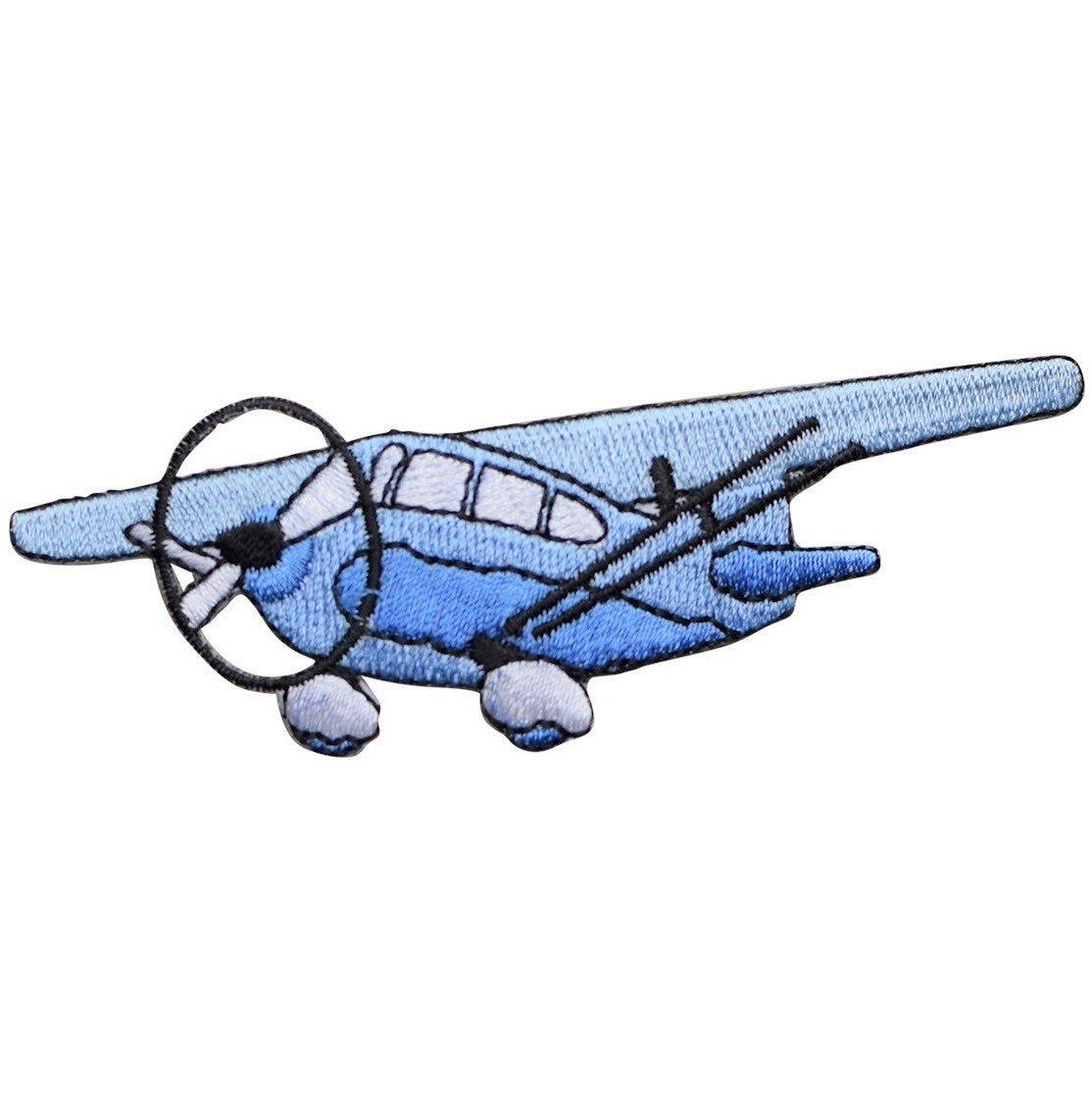 Airplane Embroidered Patch — flight aviation — Iron On 4.25"