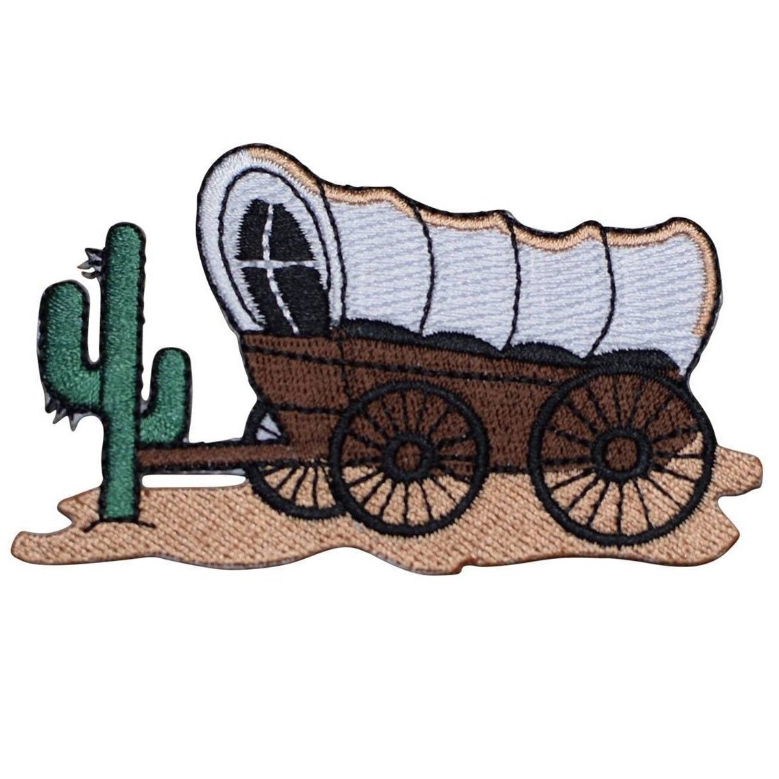 Wagon Embroidered Patch — Iron On 3.5"