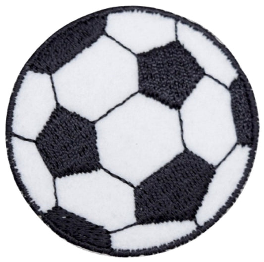 Soccer Ball Embroidered Patch — Iron On 2"