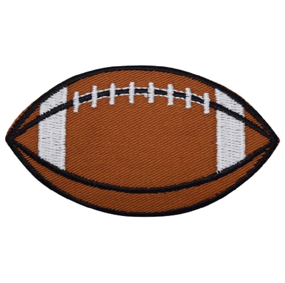 Football Embroidered Patch — Sports Badge 3.5" — Iron On