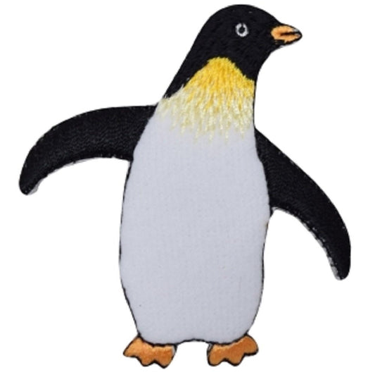 Penguin Embroidered Patch — Iron On 2-5/8"