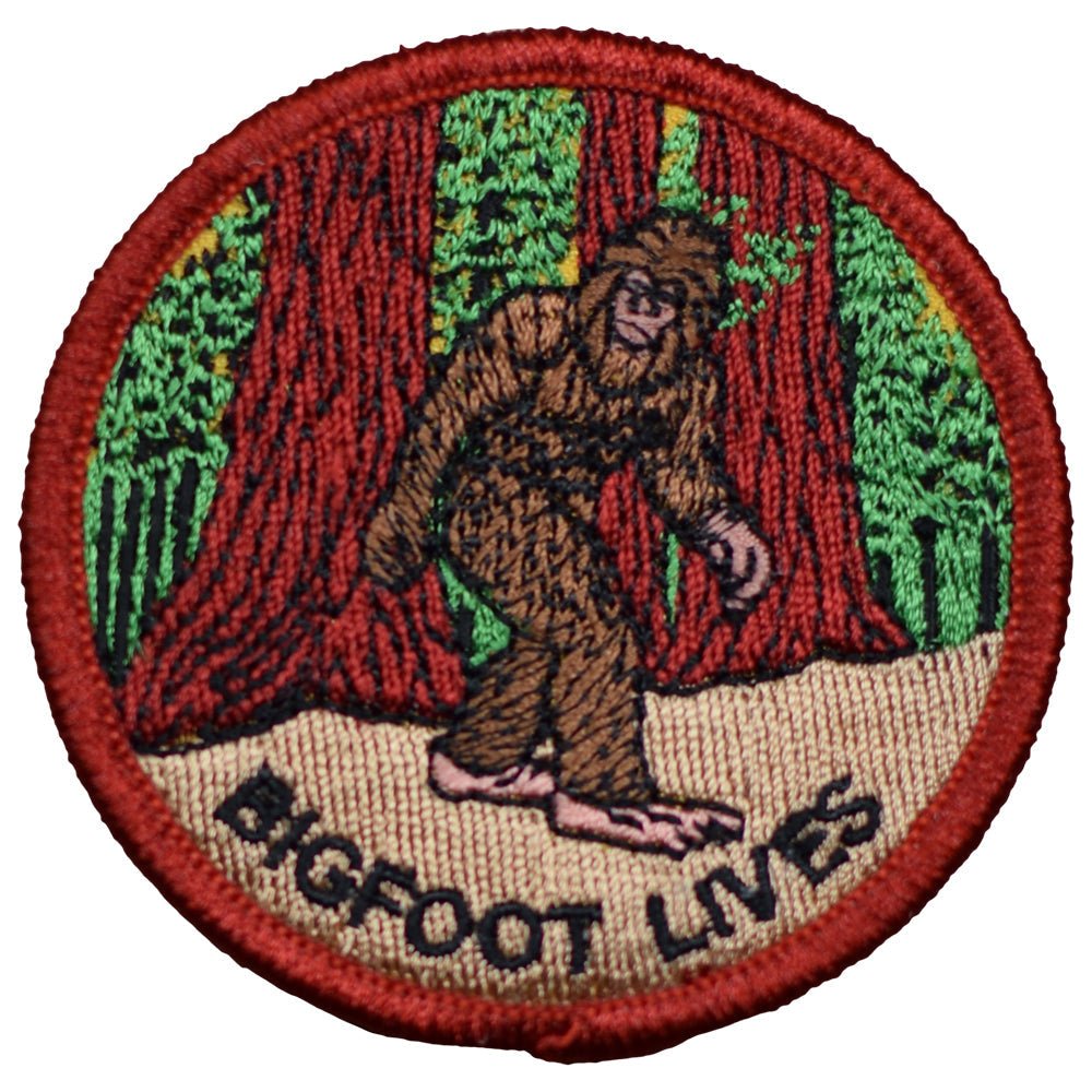 Bigfoot Embroidered Patch — Iron On 2.5"