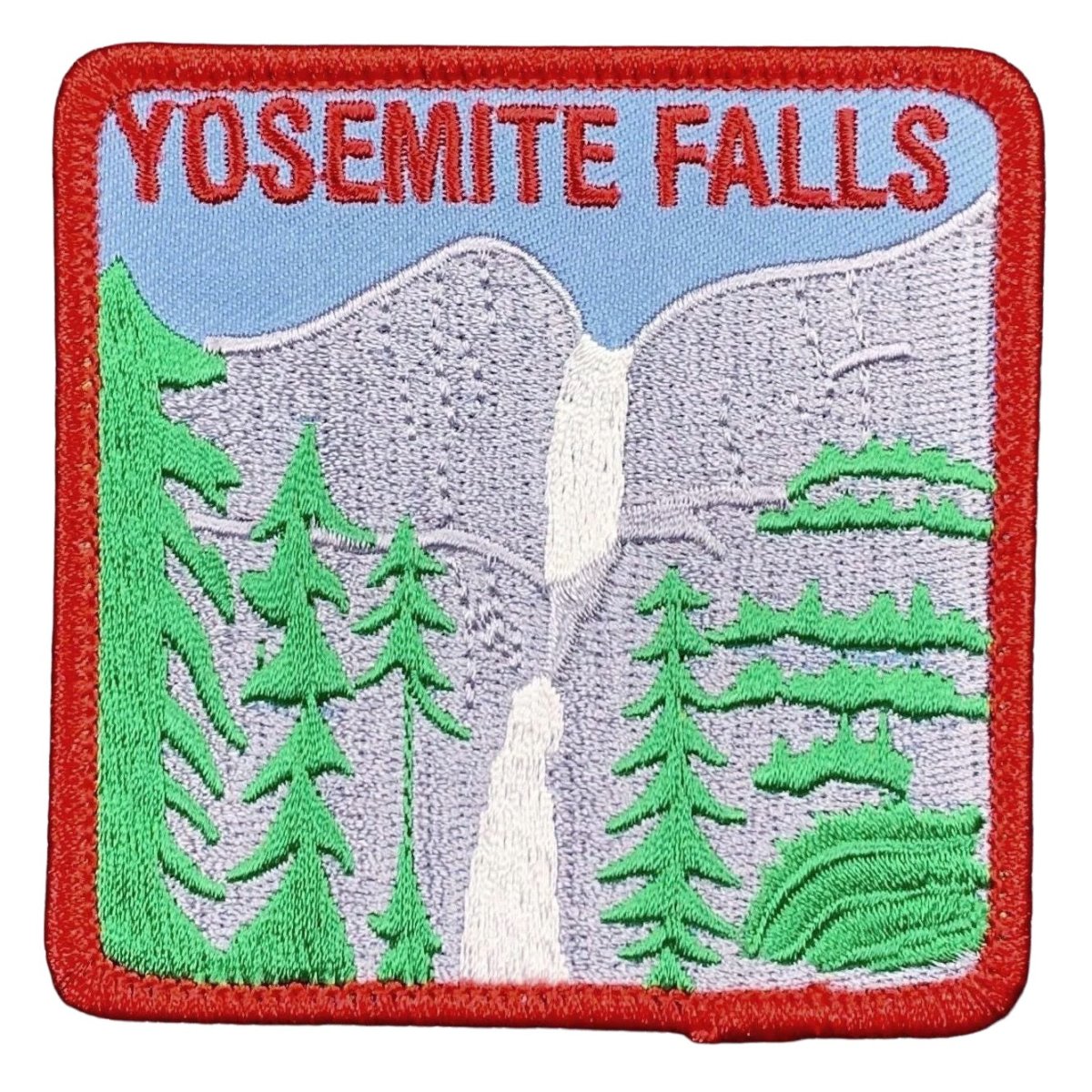 Yosemite Falls Embroidered Patch — Iron On 3"