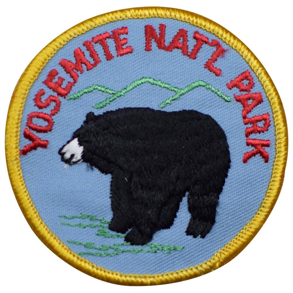 Vintage Yosemite National Park Embroidered Patch — Sew On 3"
