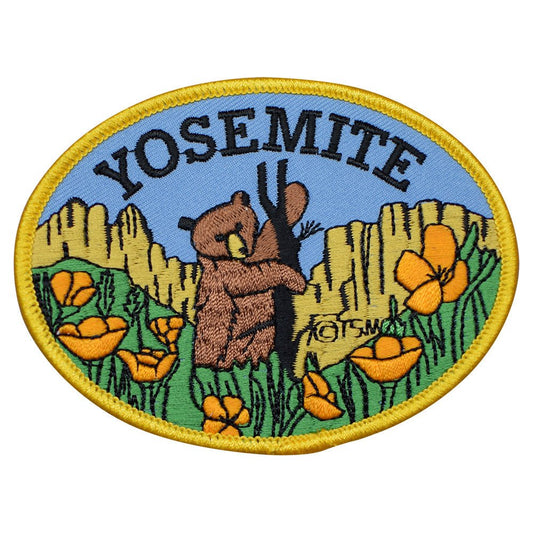 Yosemite National Park, Bear Cub Embroidered Patch — Iron On 3.5"