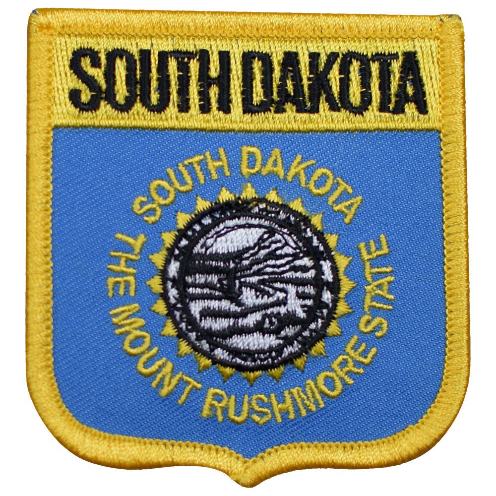 South Dakota Embroidered Patch — Iron On 2.75"