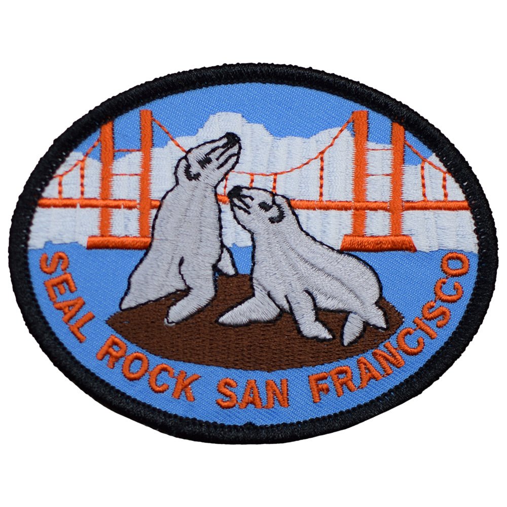 San Francisco Embroidered Patch — Seal Rock, SF, California Badge 3.75" — Iron On
