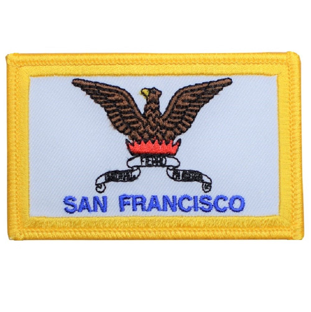 City Of San Francisco Flag Embroidered Patch — Iron On 3.25"