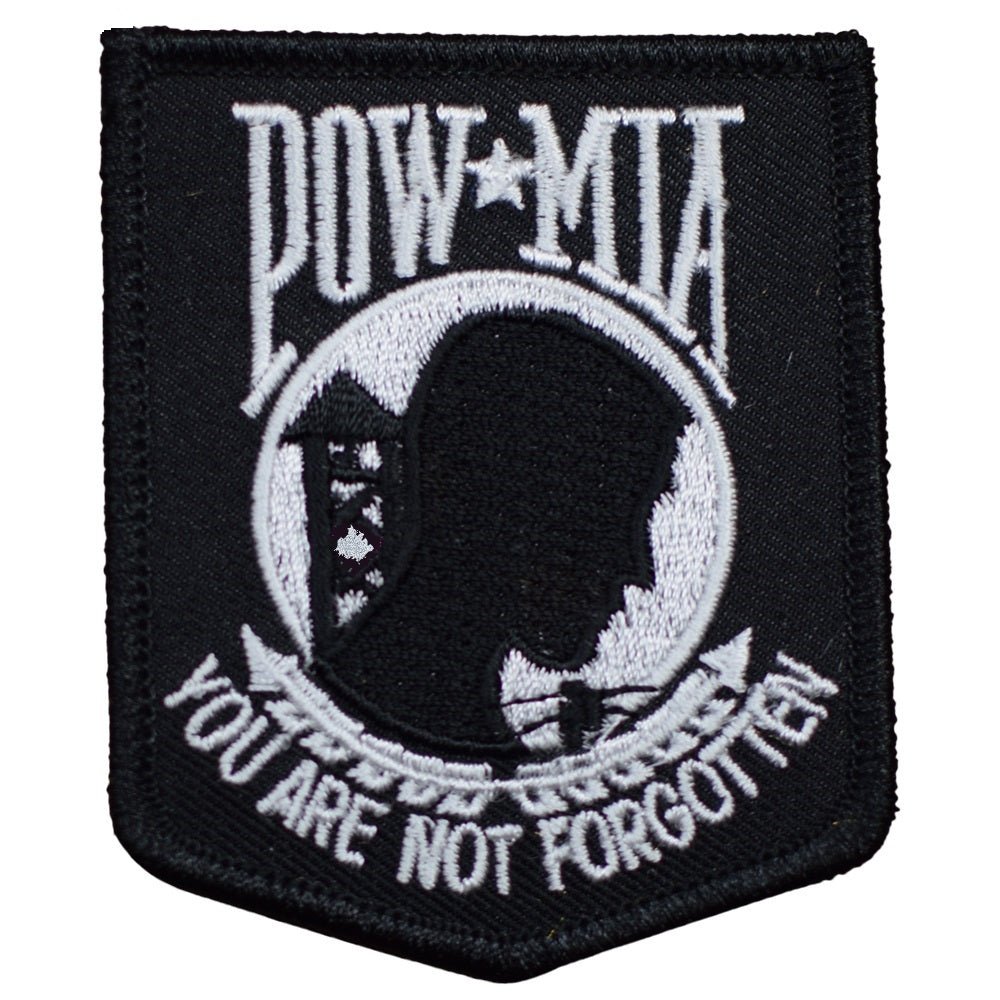 POW MIA Embroidered Patch — Iron On 3"