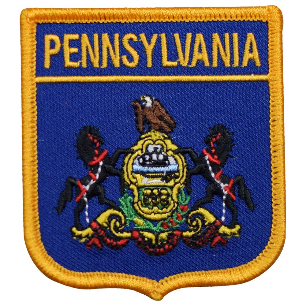 Pennsylvania State Embroidered Patch — Iron On 2.75"