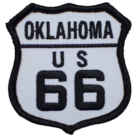 Oklahoma Embroidered Patch — ok 66 — Iron On 2.5"