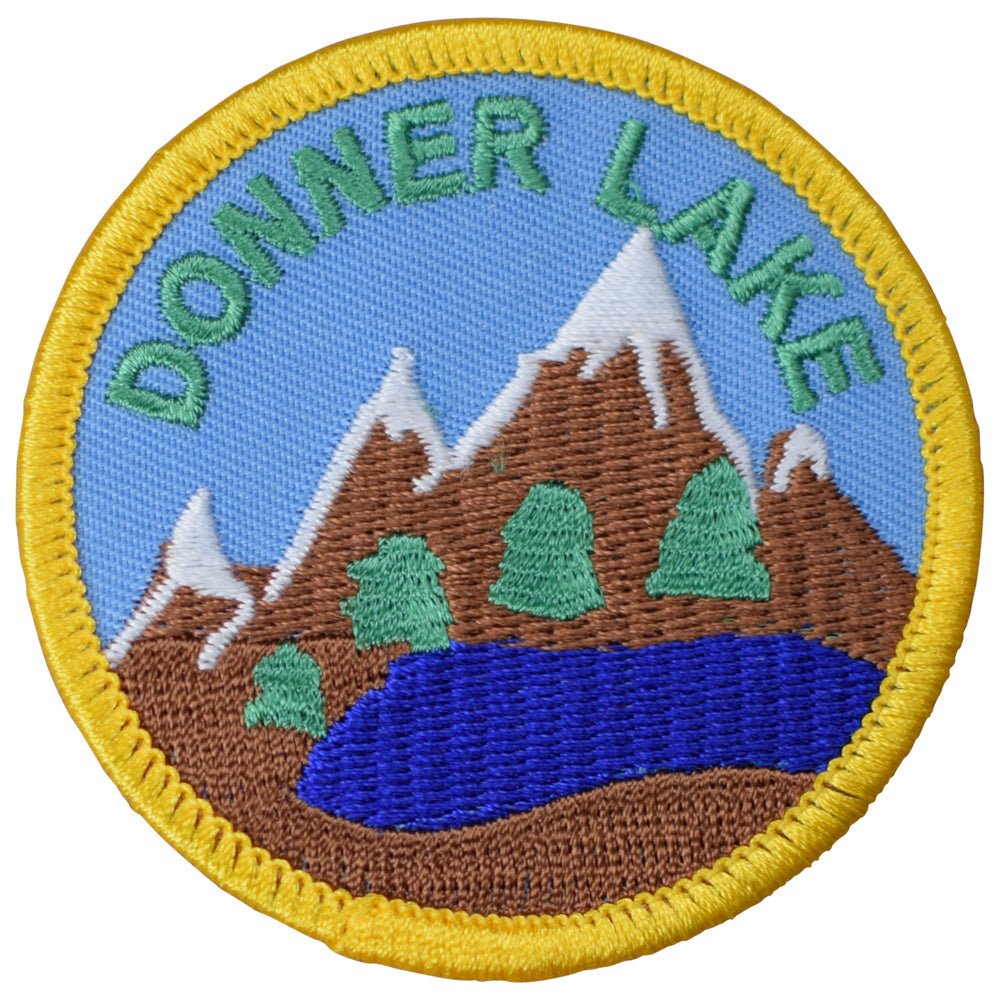 Donner Lake California Embroidered Patch — Iron On 2.5"