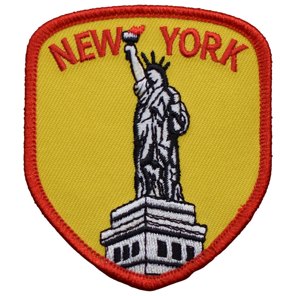 New York State Embroidered Patch — Iron On 3-1/8"