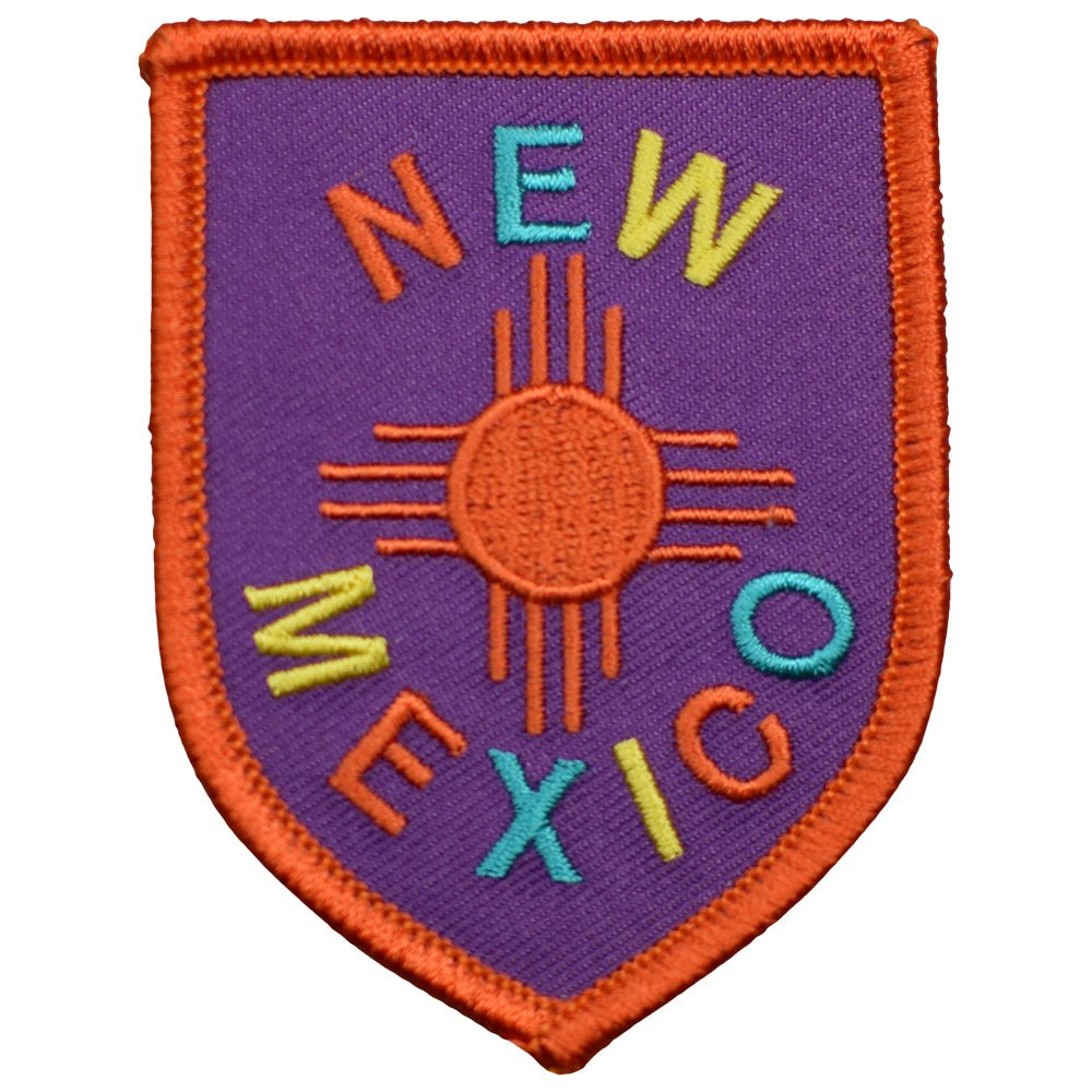 New Mexico Embroidered Patch — Albuquerque, Santa Fe, Southwest, NM Badge 2-3/16" — Iron On
