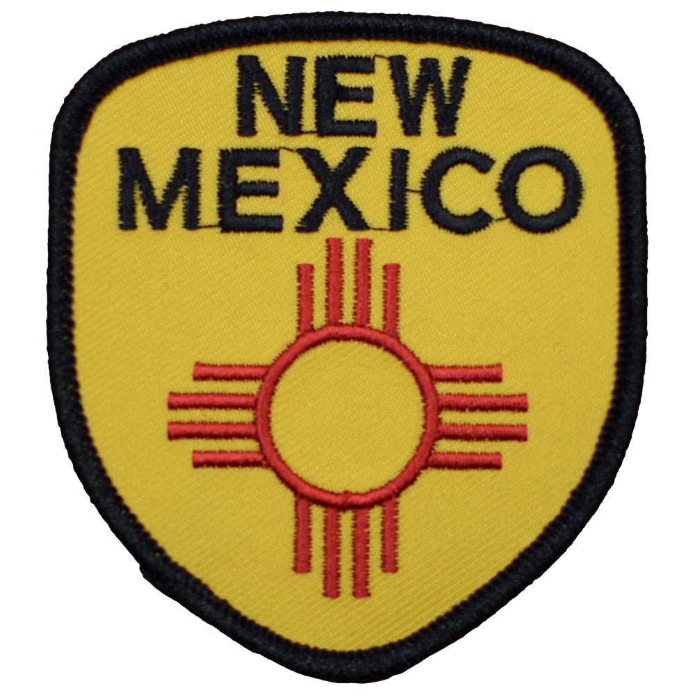New Mexico Embroidered Patch — Albuquerque, Santa Fe, Southwest, NM Badge 2-7/8" — Iron On