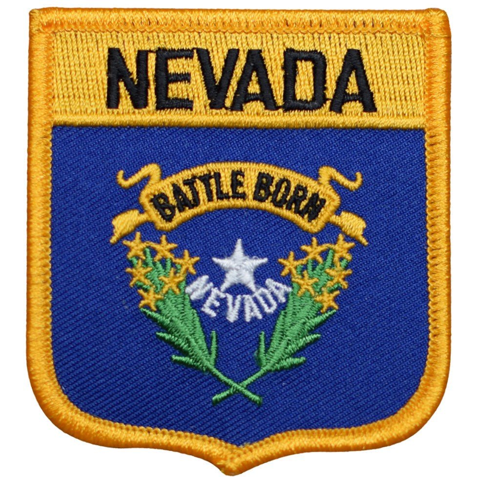 Nevada State Embroidered Patch — Iron On 2.75"