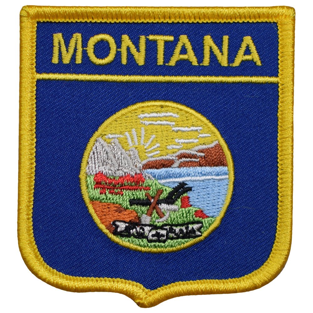 Montana State Embroidered Patch — Iron On 2.75"