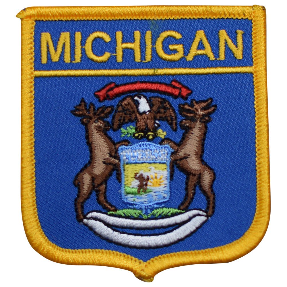 Michigan State Embroidered Patch — Iron On 2.75"