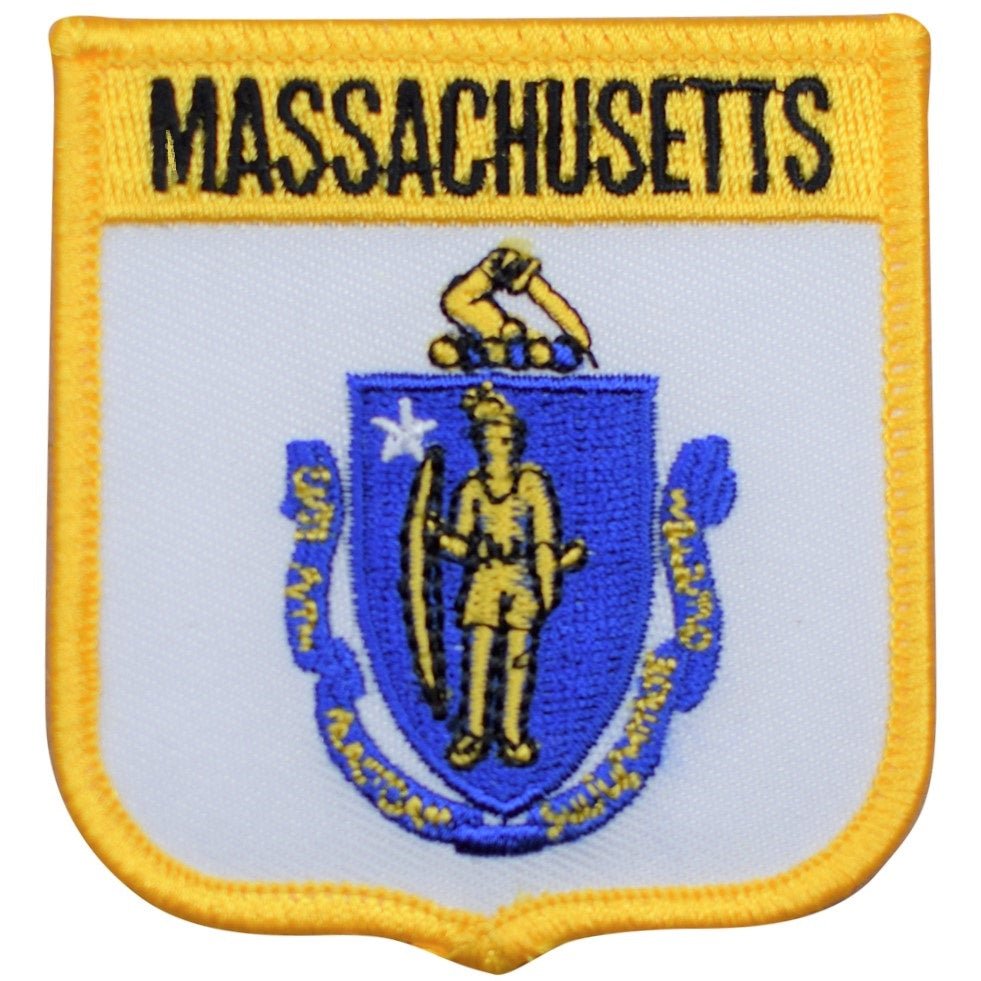 Massachusetts State Embroidered Patch — Iron On 2.75"