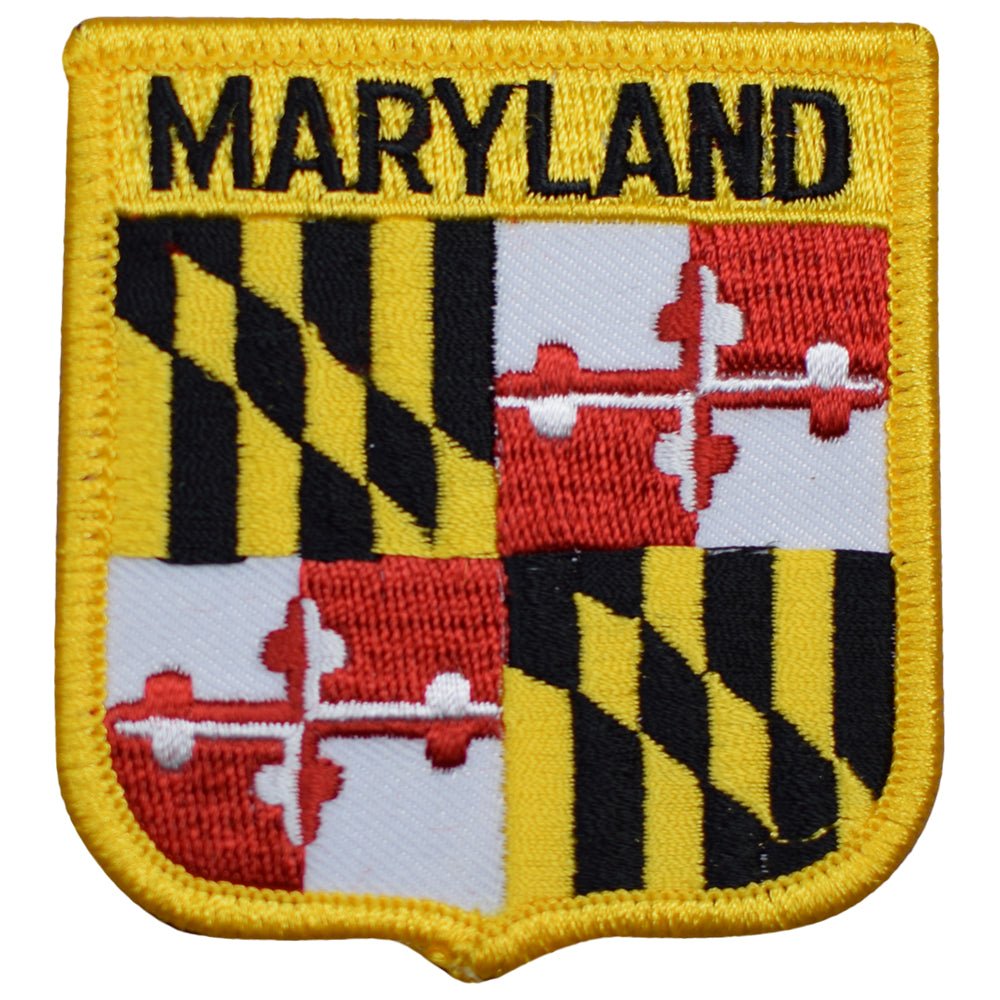 Maryland State Embroidered Patch — Iron On 2.75"